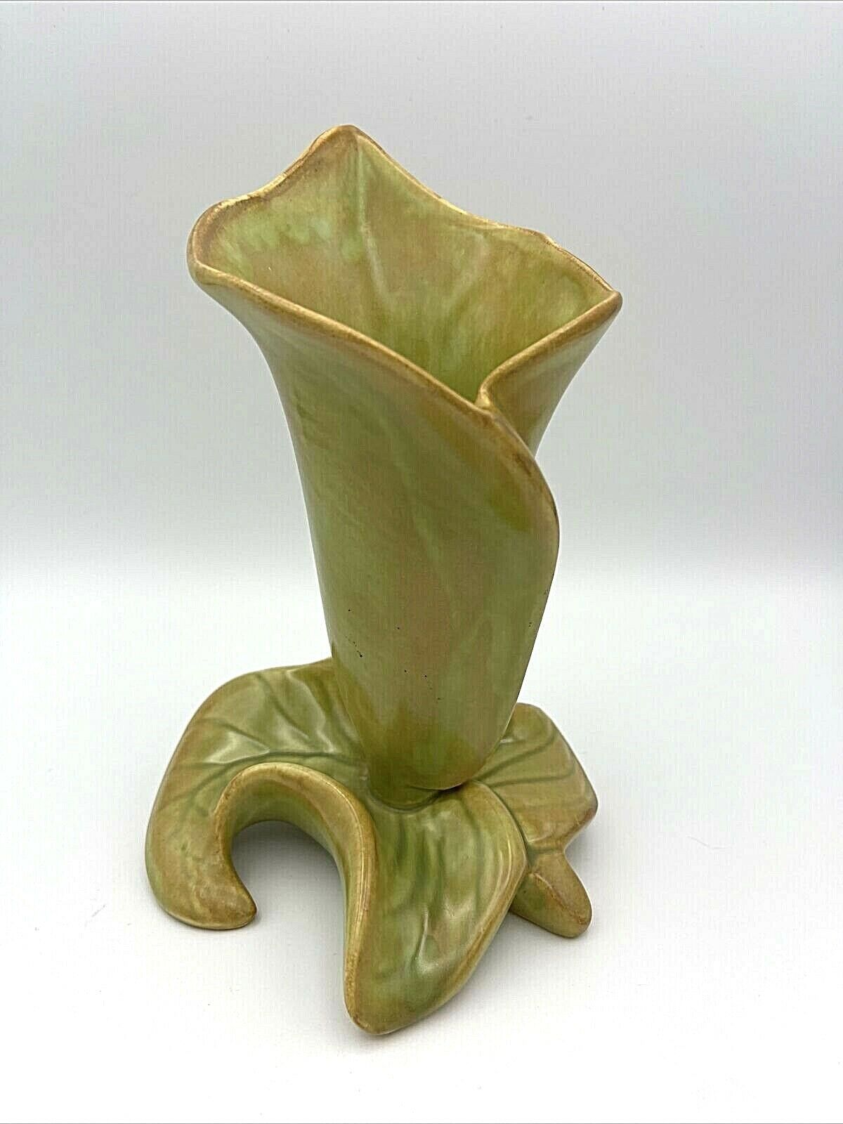 Vintage Ceramic Pottery Calla Lily Vase