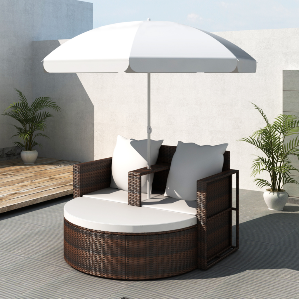 Outdoor Daybed - Brown