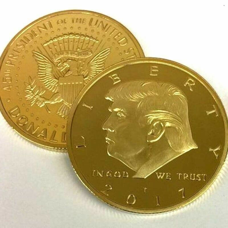 2017 Rare Us President Donald Trump Republican Gold Eagle Collection Gift Coin