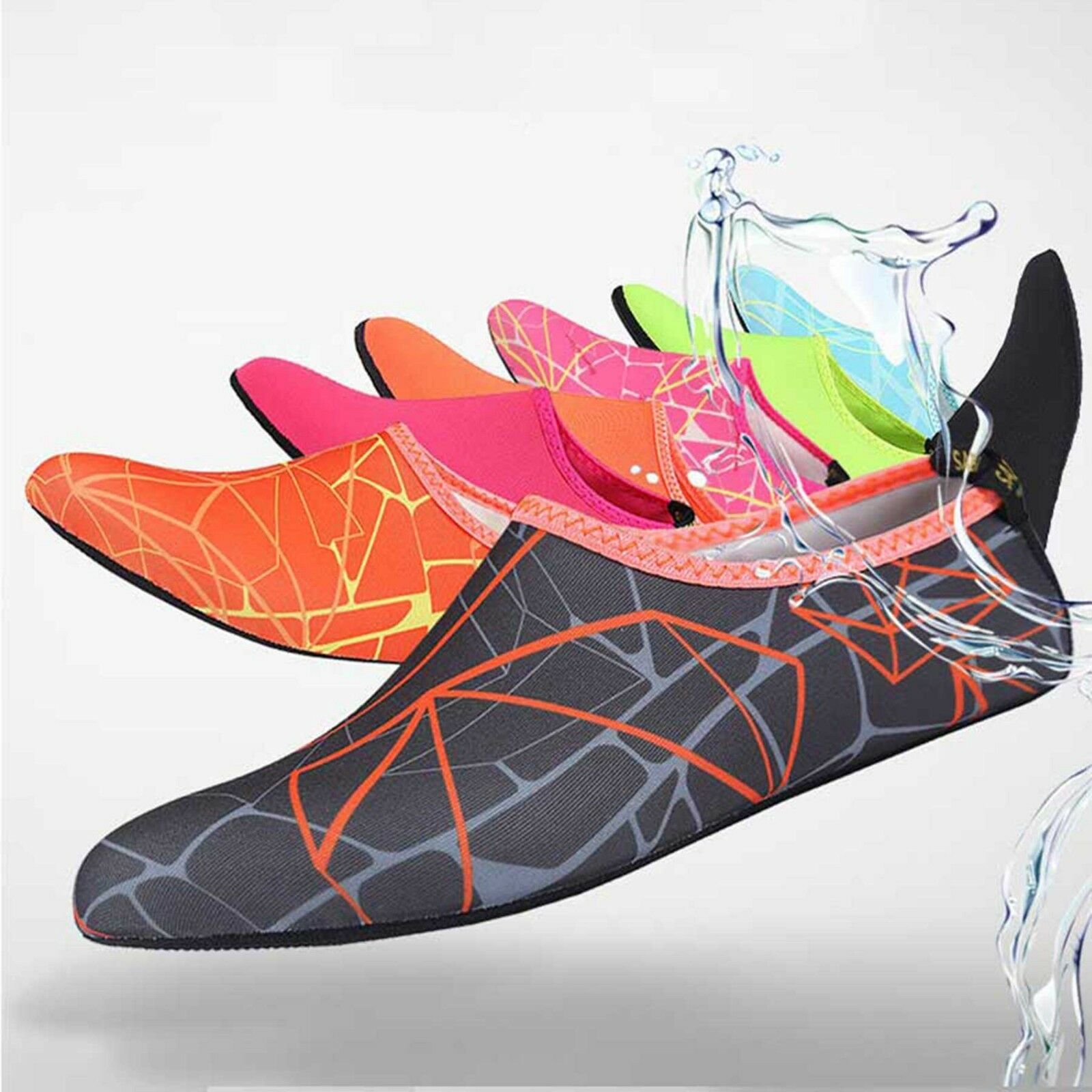 Men Women Skin Water Shoes Aqua Beach Socks Yoga Exercise Pool Swim Slip On Surf